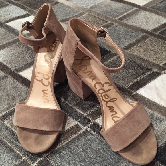 sam edelman nude block heel